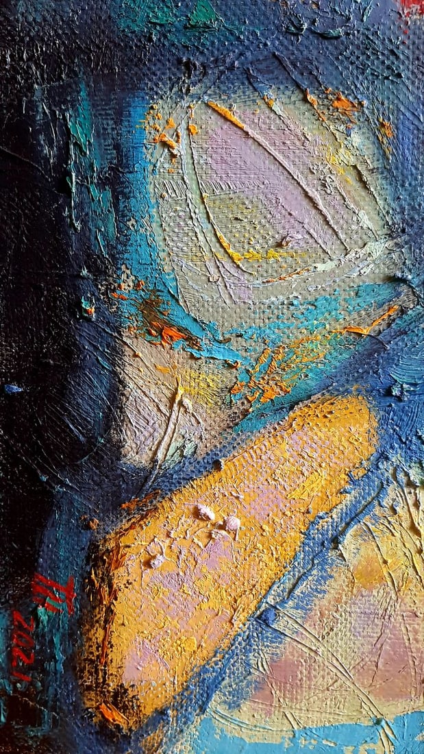 Abstract Oil painting Space travel Tetyana Shulyak - 4