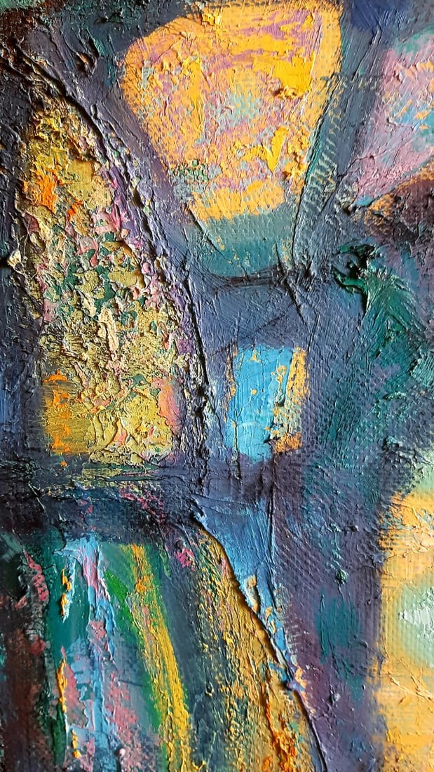 Abstract Oil painting Space travel Tetyana Shulyak - 6