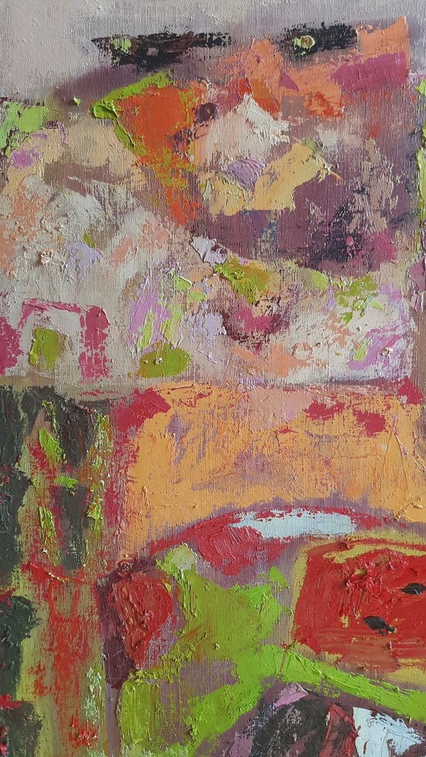 Abstract Oil painting Watermelon is the taste of freedom Tetyana Shulyak - 3