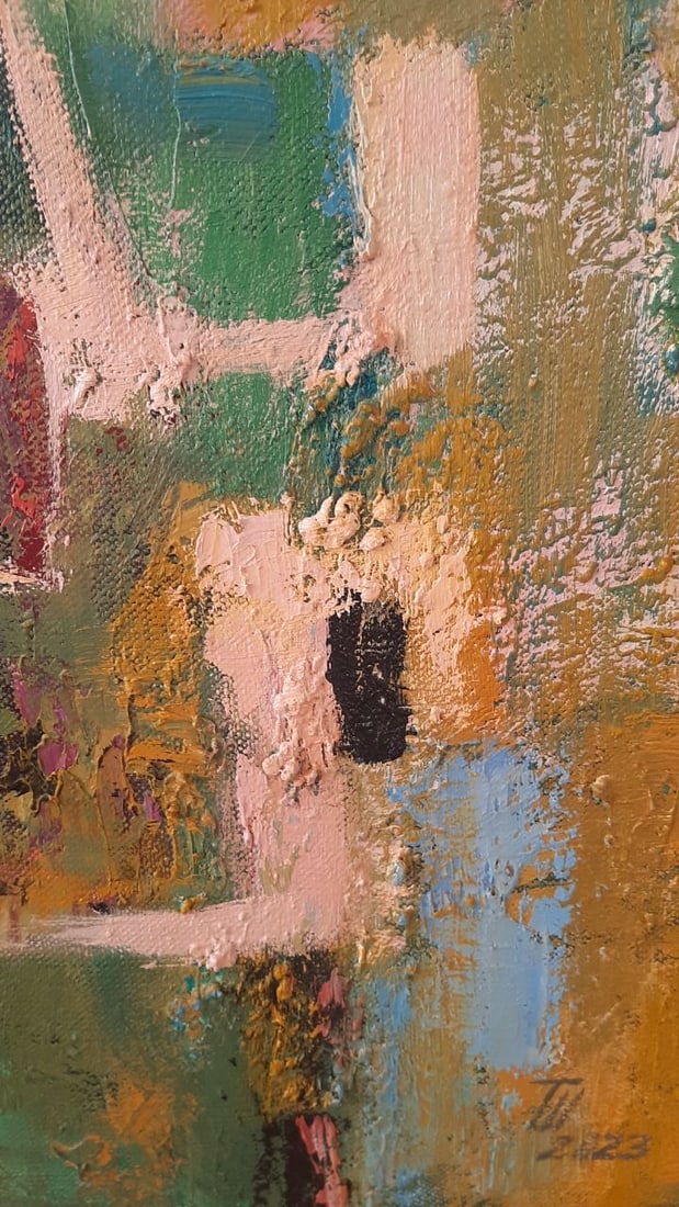 Abstract Oil painting May flowering Tetyana Shulyak - 3