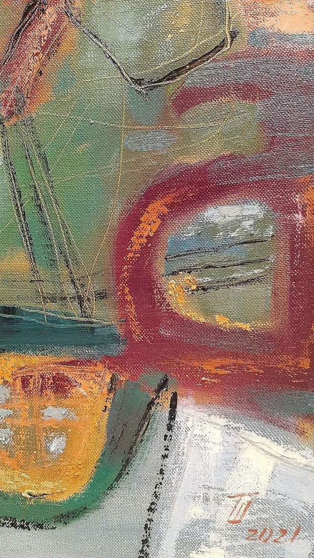 Abstract Oil painting signs Tetyana Shulyak - 9