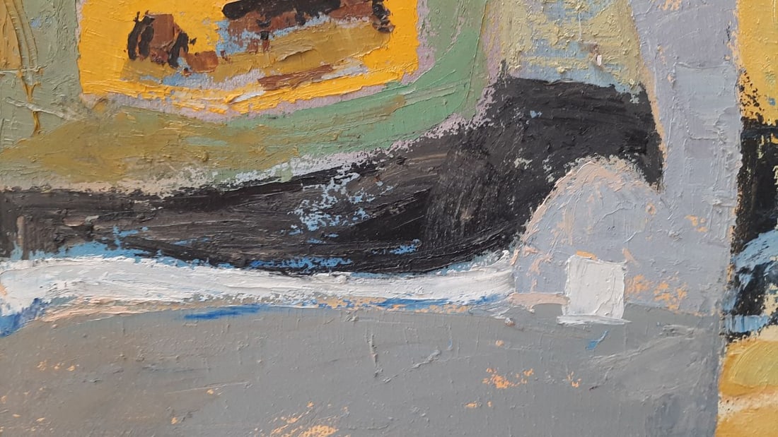 Abstract Oil painting House among the clouds Tetyana Shulyak - 4