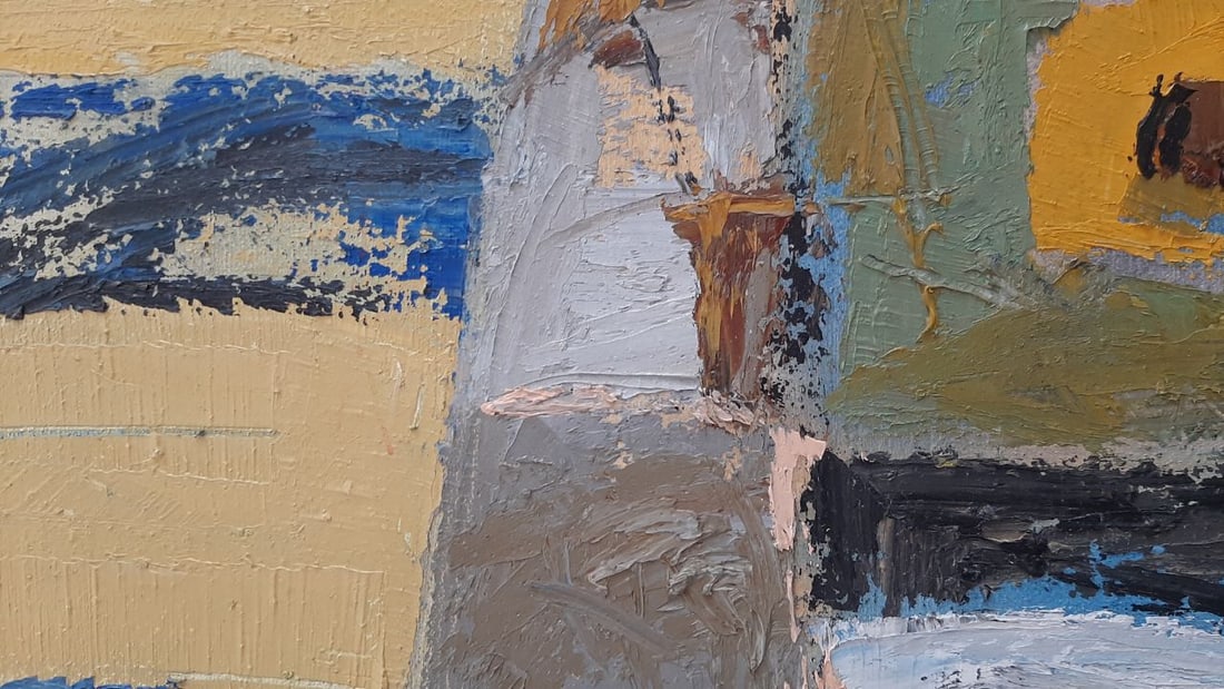 Abstract Oil painting House among the clouds Tetyana Shulyak - 5