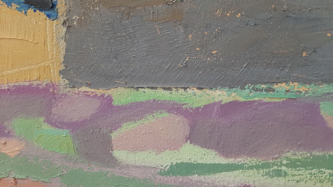 Abstract Oil painting House among the clouds Tetyana Shulyak - 6