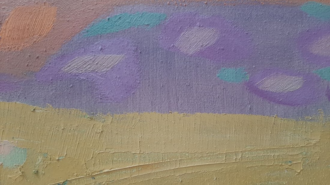 Abstract Oil painting House among the clouds Tetyana Shulyak - 7