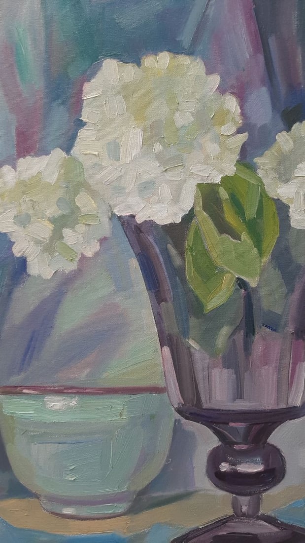 Abstract Oil painting Hortensia Tetyana Shulyak - 3