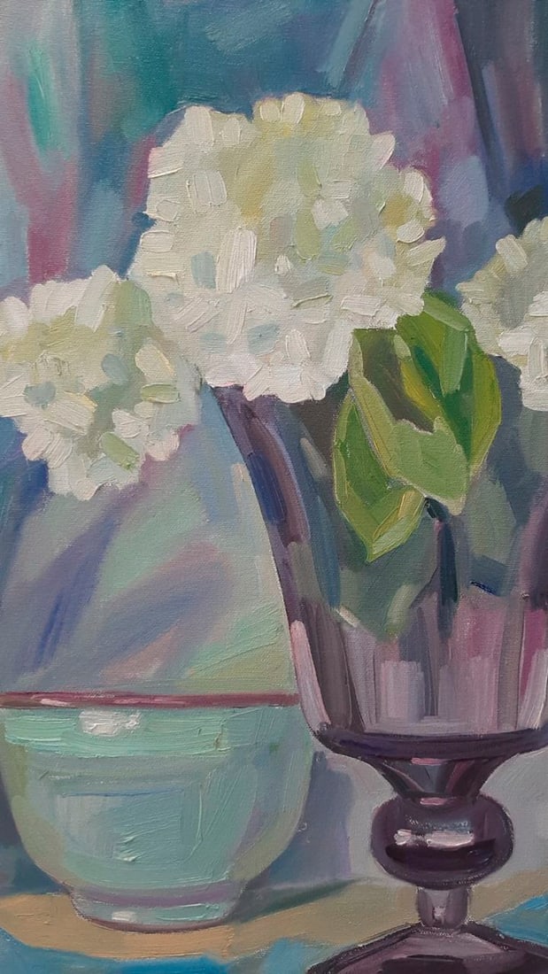 Abstract Oil painting Hortensia Tetyana Shulyak - 6