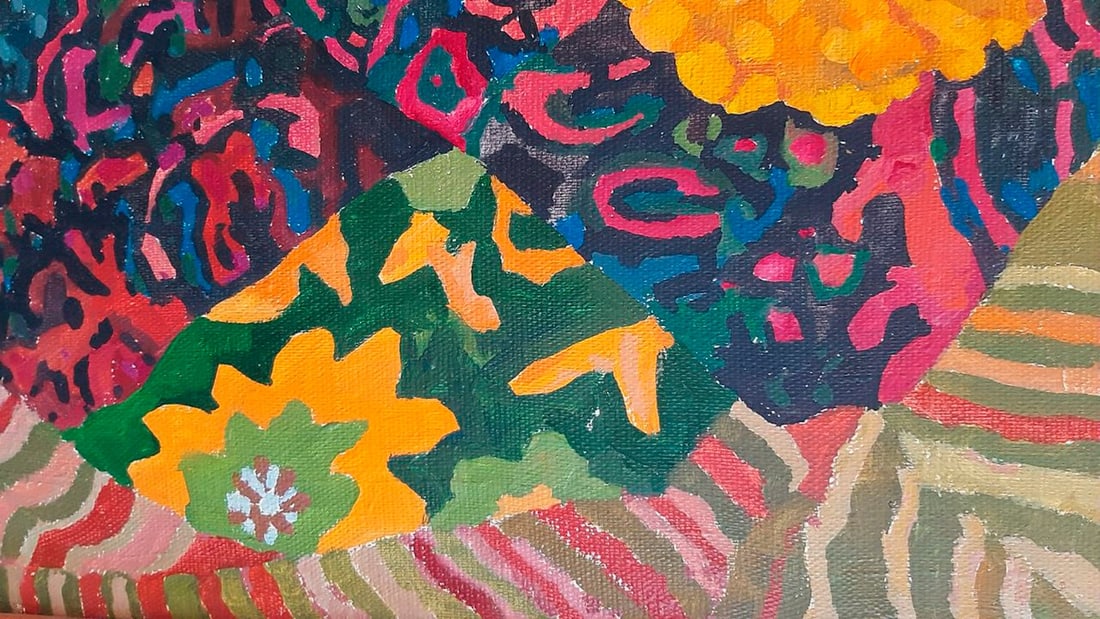 Abstract Oil painting Yellow pumpkin Tetyana Shulyak - 10