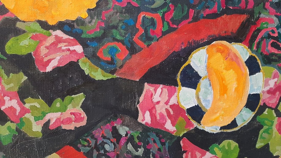 Abstract Oil painting Yellow pumpkin Tetyana Shulyak - 4
