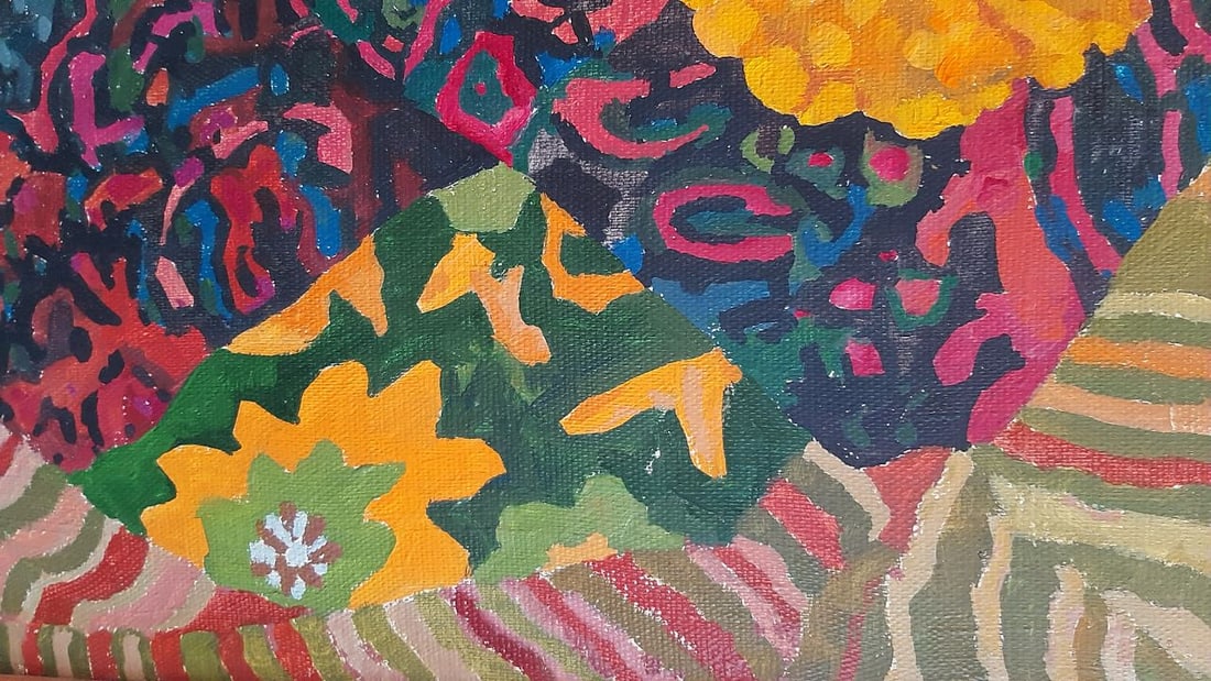 Abstract Oil painting Yellow pumpkin Tetyana Shulyak - 6
