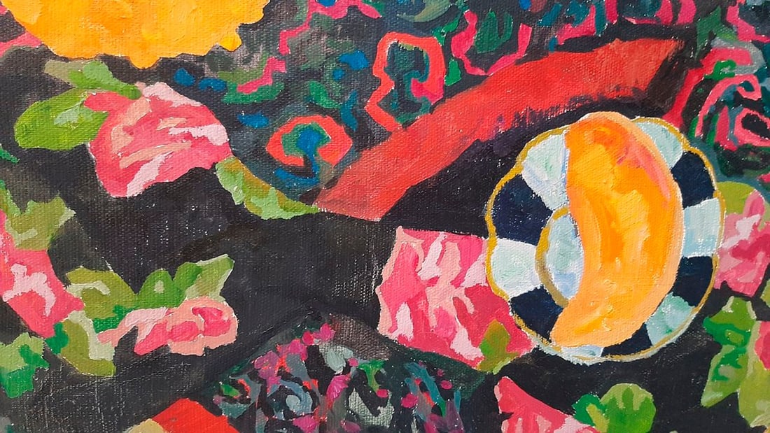 Abstract Oil painting Yellow pumpkin Tetyana Shulyak - 8