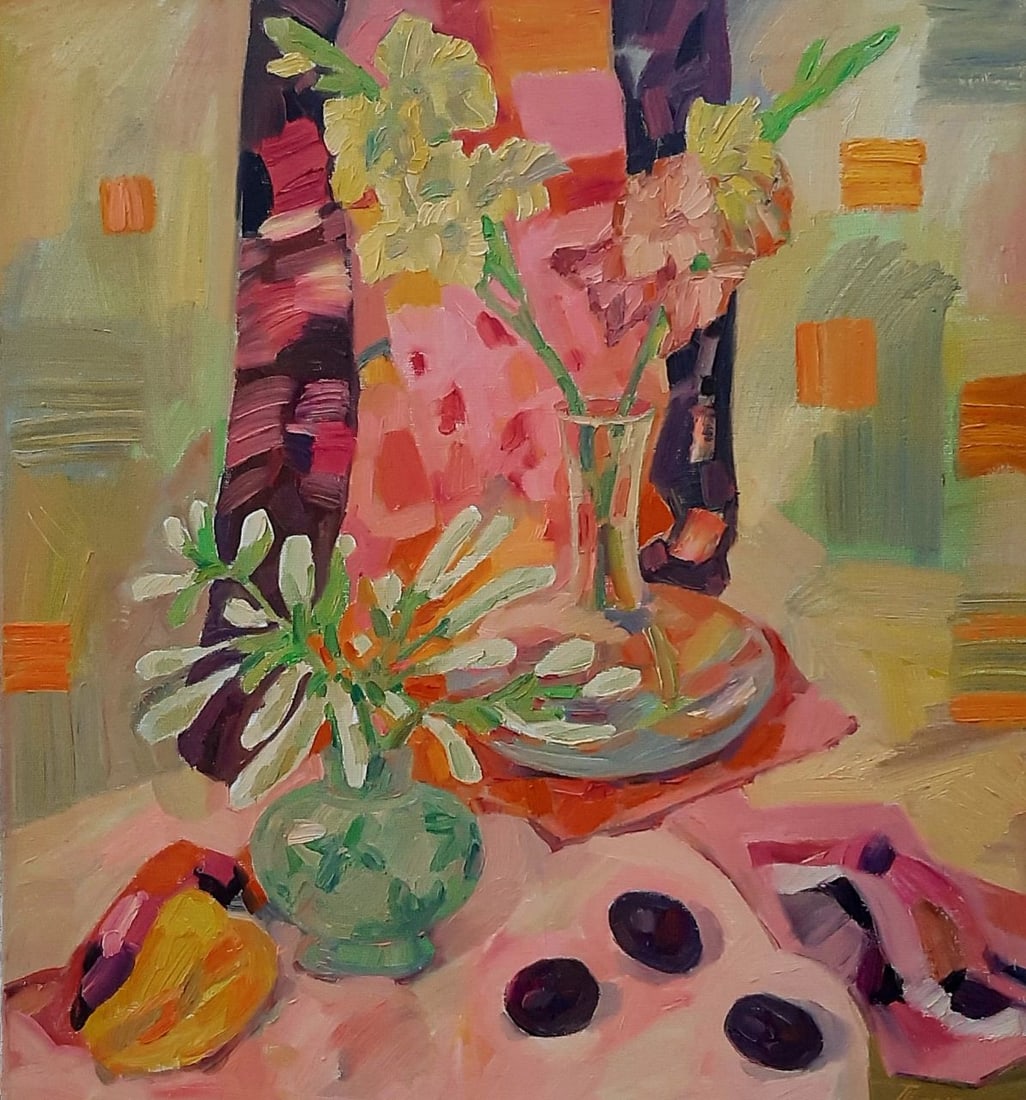 Abstract Oil painting End of summer Tetyana Shulyak: Title: Abstract Oil painting End of summer Tetyana Shulyak Description: 29Sl Painter: Tetyana Shulyak Size: 60x65cm/23,62x25,59 inches Components: oil, canvas Original painting from our collection