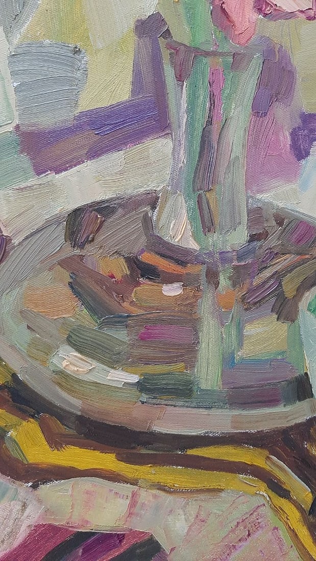 Abstract Oil painting Still life with gladioli Tetyana Shulyak - 6