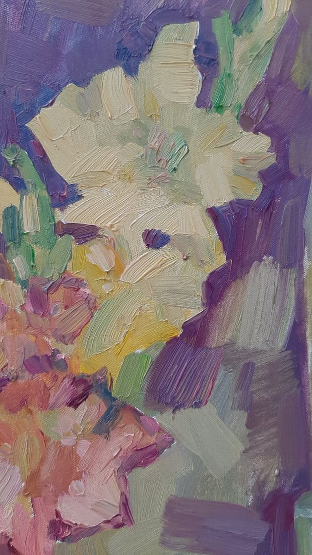 Abstract Oil painting Still life with gladioli Tetyana Shulyak - 7