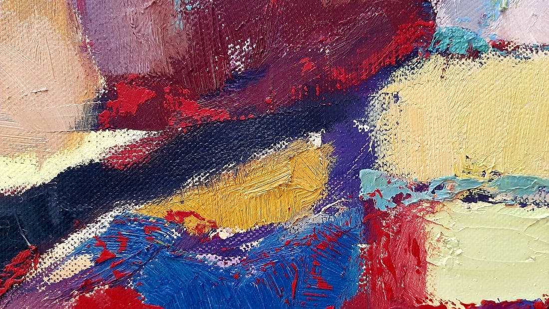 Abstract Oil painting Taste of summer Tetyana Shulyak - 5