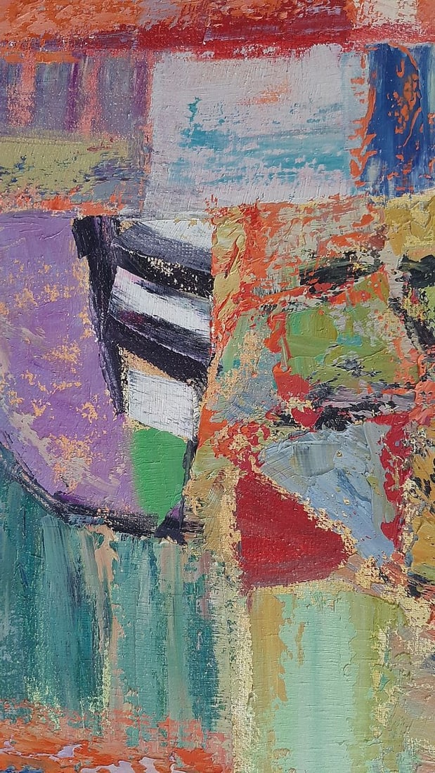 Abstract Oil painting Hot August Tetyana Shulyak - 3