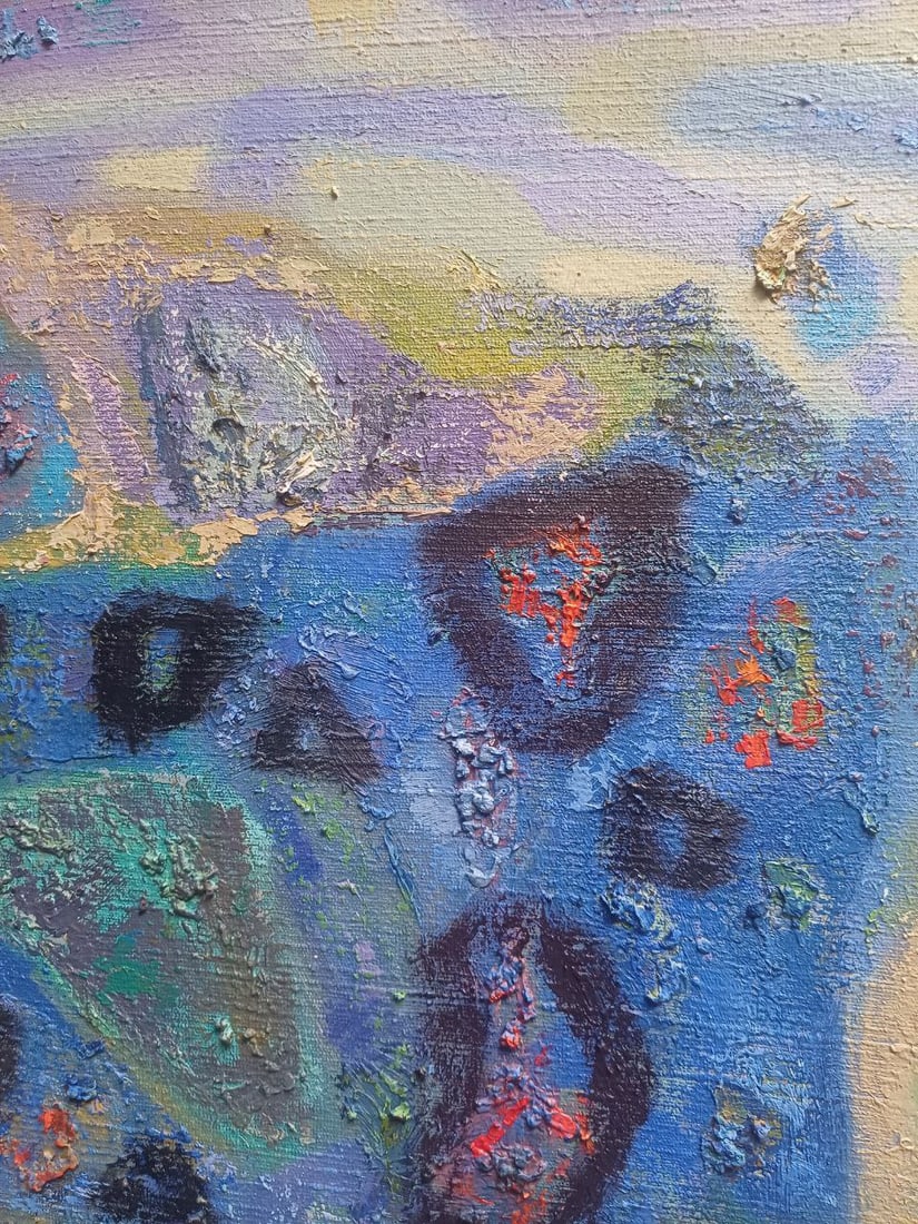 Abstract Oil painting Moonlit night Tetyana Shulyak - 4