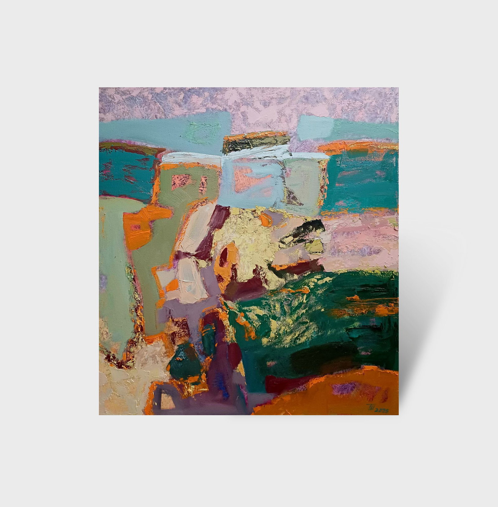Abstract Oil painting Summer season with a dream of travel Tetyana Shulyak - 10