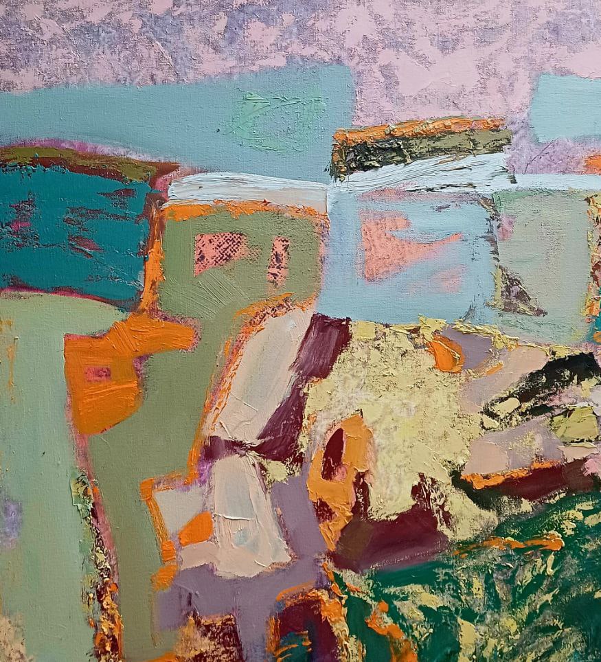 Abstract Oil painting Summer season with a dream of travel Tetyana Shulyak - 2