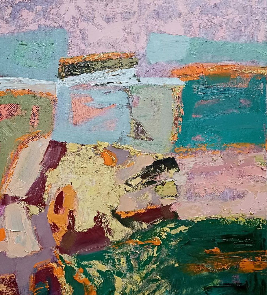 Abstract Oil painting Summer season with a dream of travel Tetyana Shulyak - 3