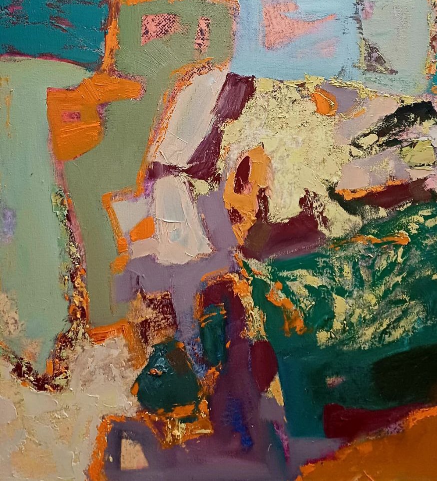 Abstract Oil painting Summer season with a dream of travel Tetyana Shulyak - 4