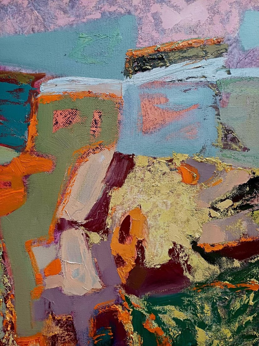 Abstract Oil painting Summer season with a dream of travel Tetyana Shulyak - 7