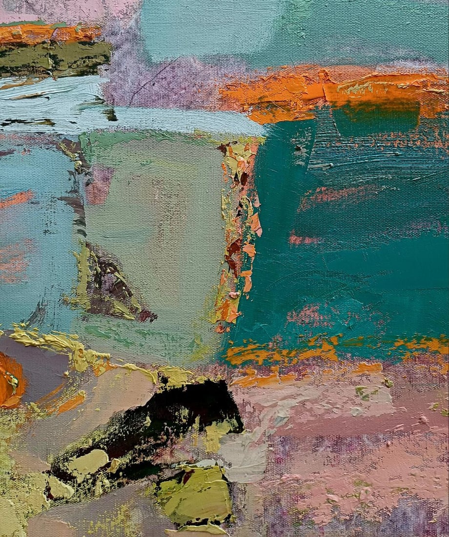 Abstract Oil painting Summer season with a dream of travel Tetyana Shulyak - 8
