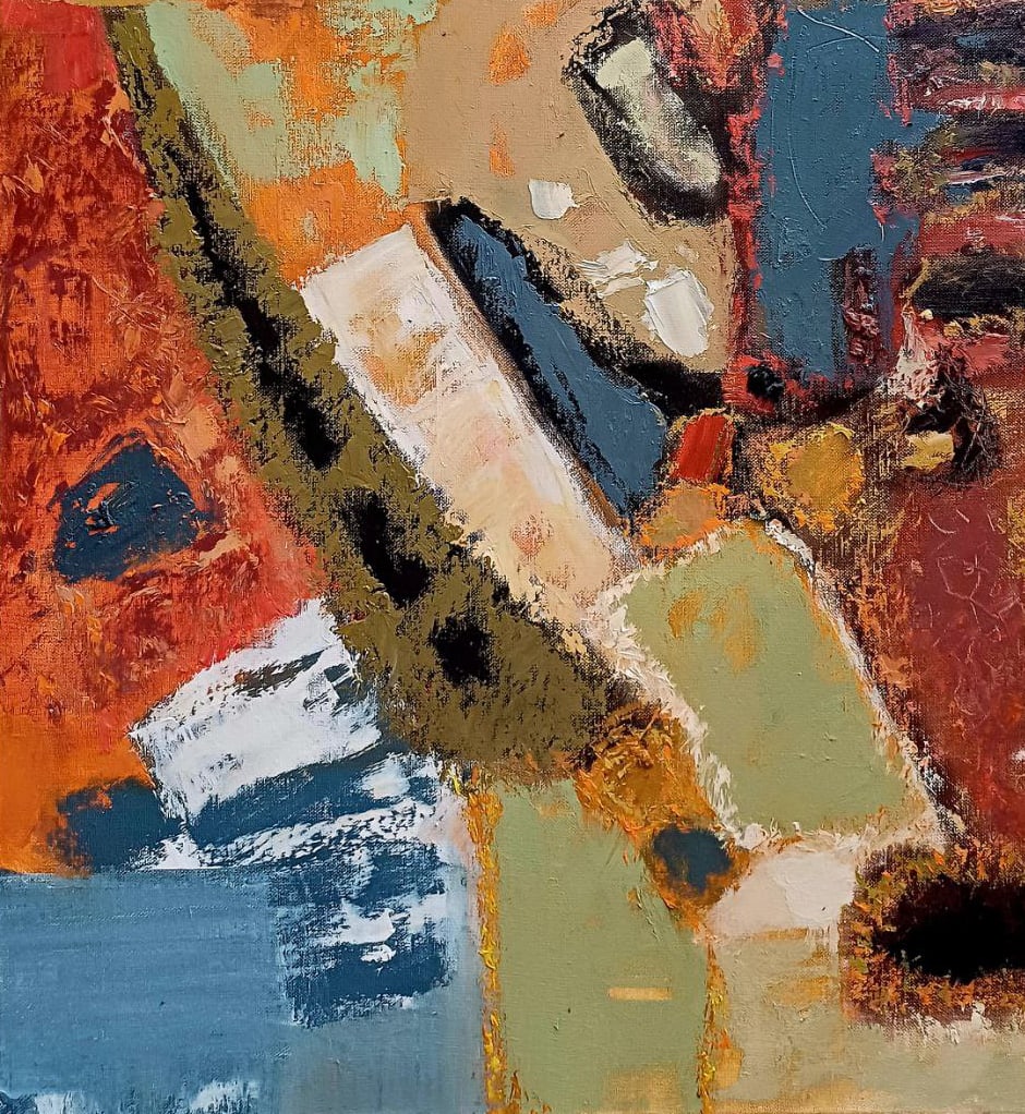 Abstract Oil painting Mention of Copenhagen Tetyana Shulyak - 7