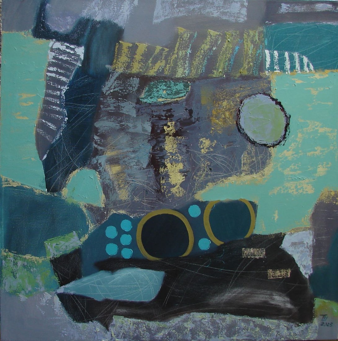 Oil painting Treasure Tetyana Shulyak: Title: Oil painting Treasure Tetyana Shulyak Description: 45Sl Painter: Tetyana Shulyak Size: 60x60 cm/23.62x23.62 inches Components: oil, canvas Original painting ERA: 2025 Short information: