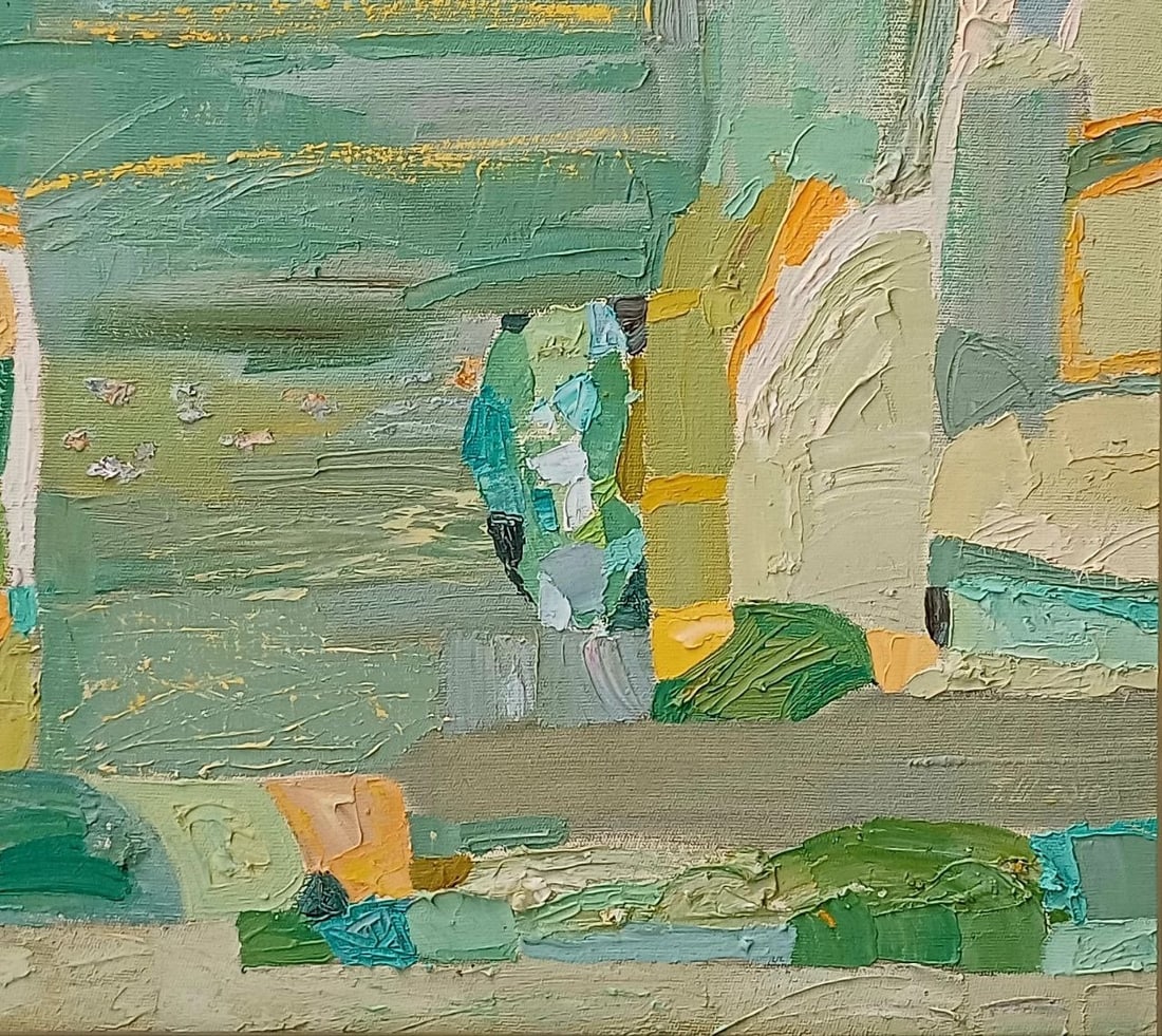Oil painting Green harmony Tetyana Shulyak - 4