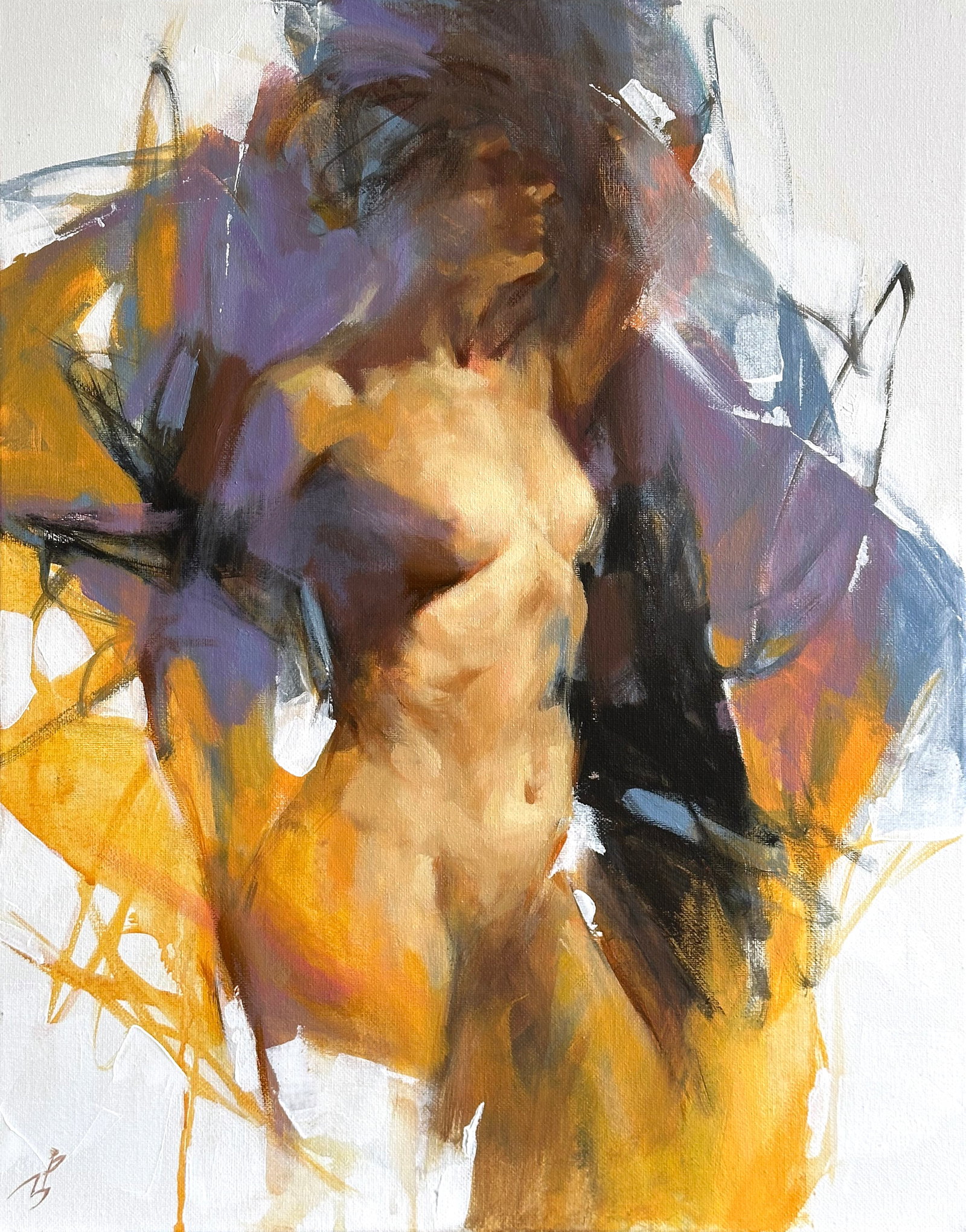 Oil portrait painting Figure Model Ivan T. - 2