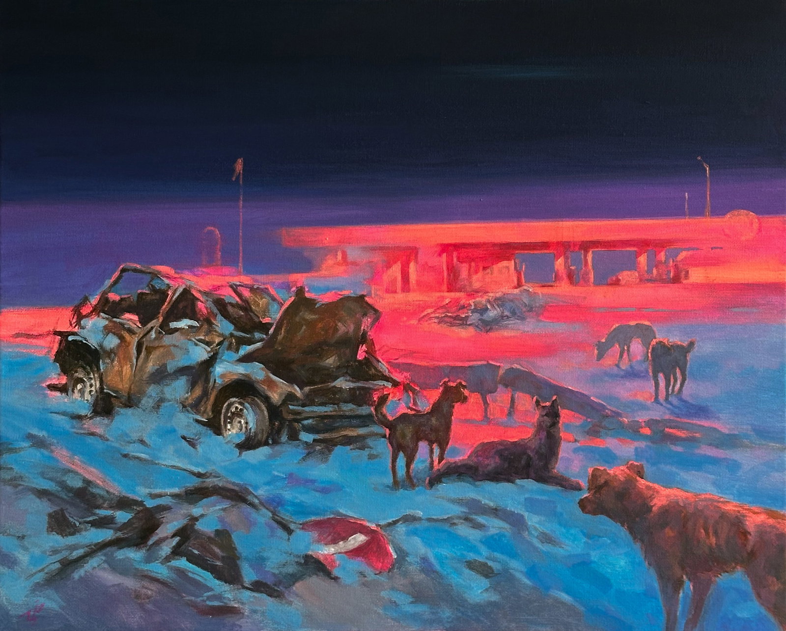Oil landscape painting Outside Ivan T.: Title: Oil landscape painting Outside Ivan T. Description: 7IT Painter: Ivan T. Size: 40x50 cm/15.74x19.68 inches Components: oil, acrylic, canvas Original painting from our collection ERA: 2026 Short