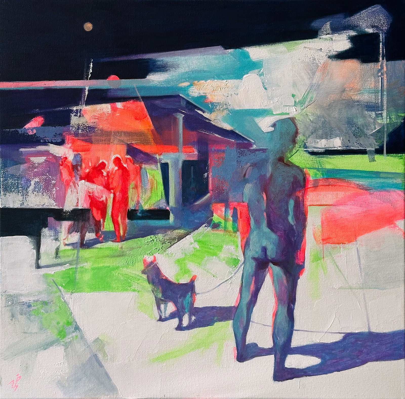 Oil genre painting Impresa Ivan T.: Title: Oil genre painting Impresa Ivan T. Description: 10IT Painter: Ivan T. Size: 40x40 cm/15.74x15.74 inches Components: acrylic, canvas Original painting from our collection ERA: 2025 Short