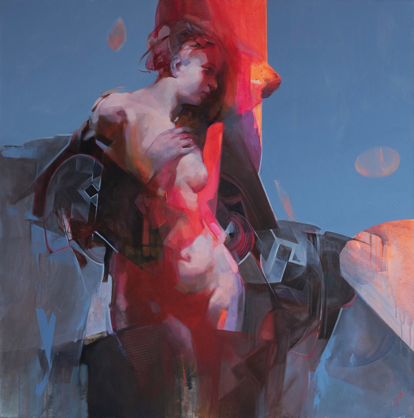 Oil genre painting Eve Ivan T.: Title: Oil genre painting Eve Ivan T. Description: 12IT Painter: Ivan T. Size: 100x100 cm/39.37x39.37 inches Components: acrylic, canvas Original painting from our collection ERA: 2024 Short