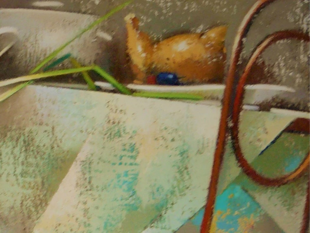 Oil painting white tablecloth Oksana Kyrylenko - 3