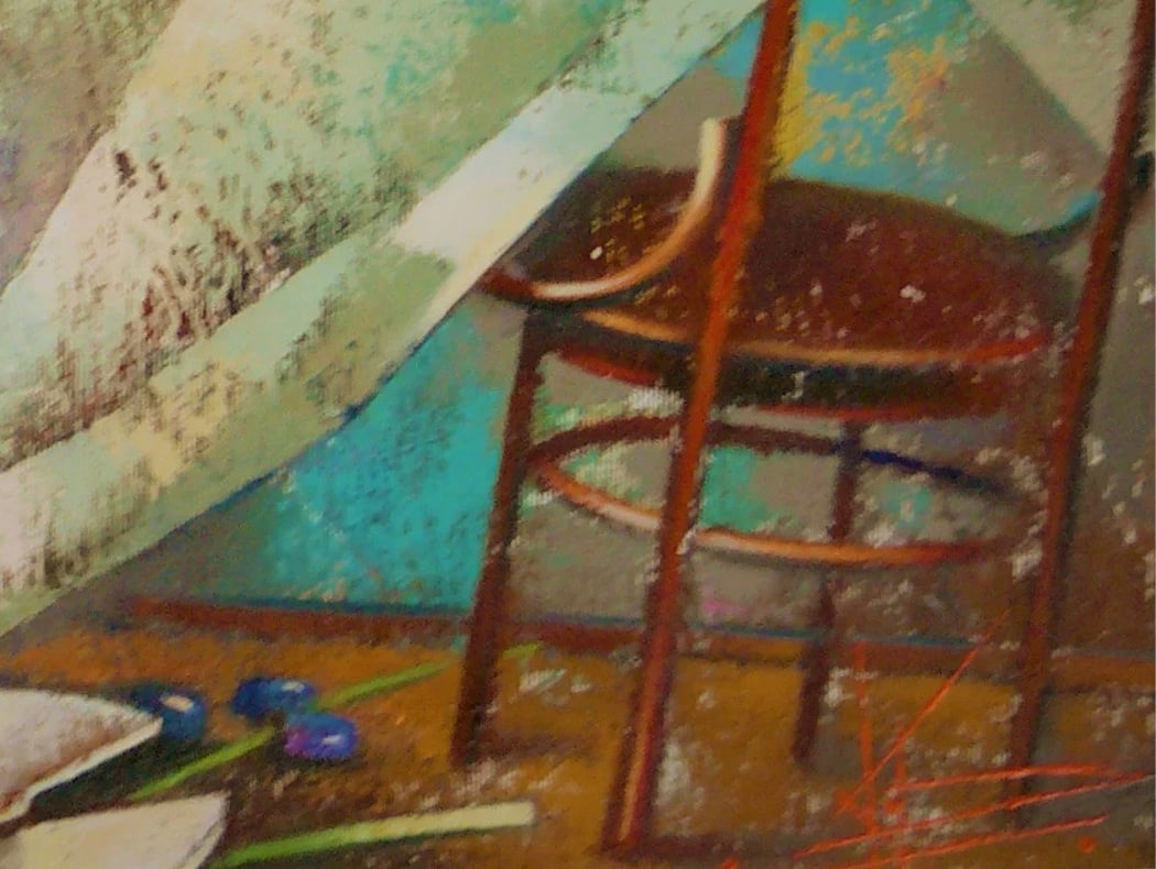 Oil painting white tablecloth Oksana Kyrylenko - 9