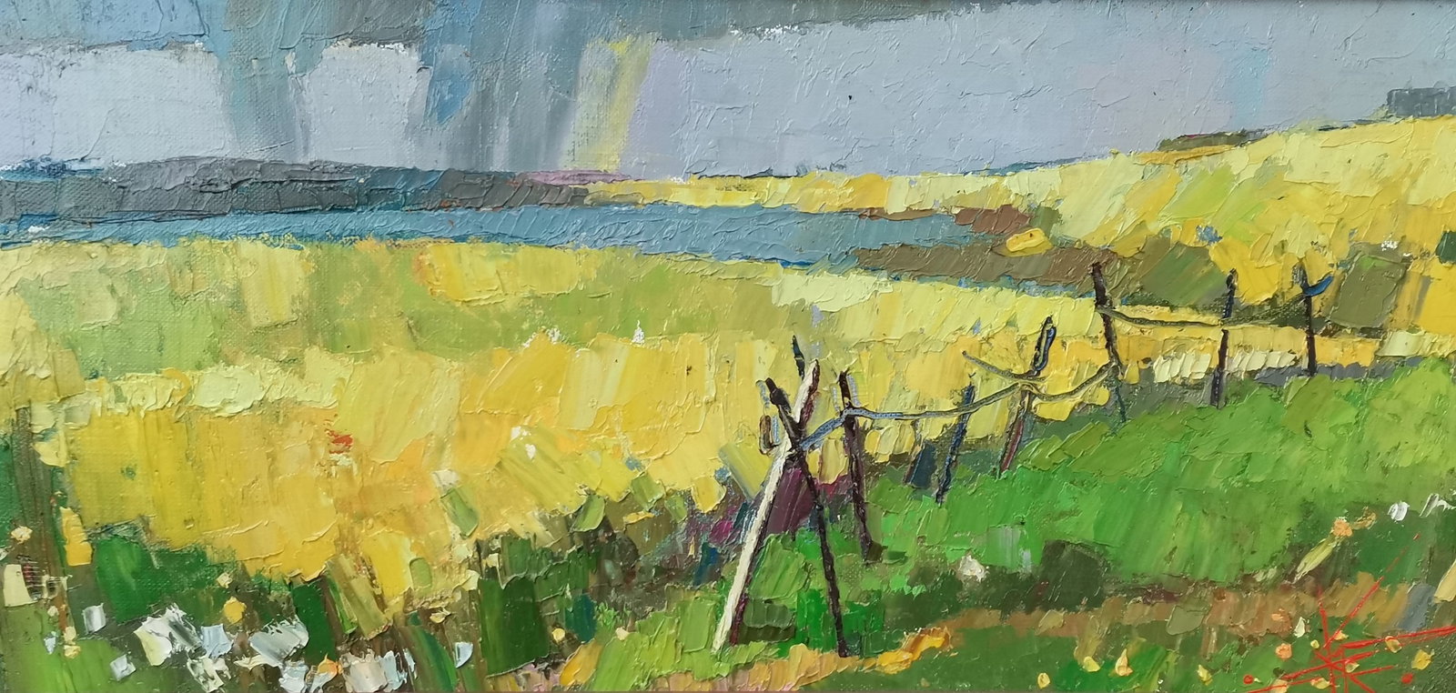Oil painting Thunderstorm Oksana Kyrylenko - 2