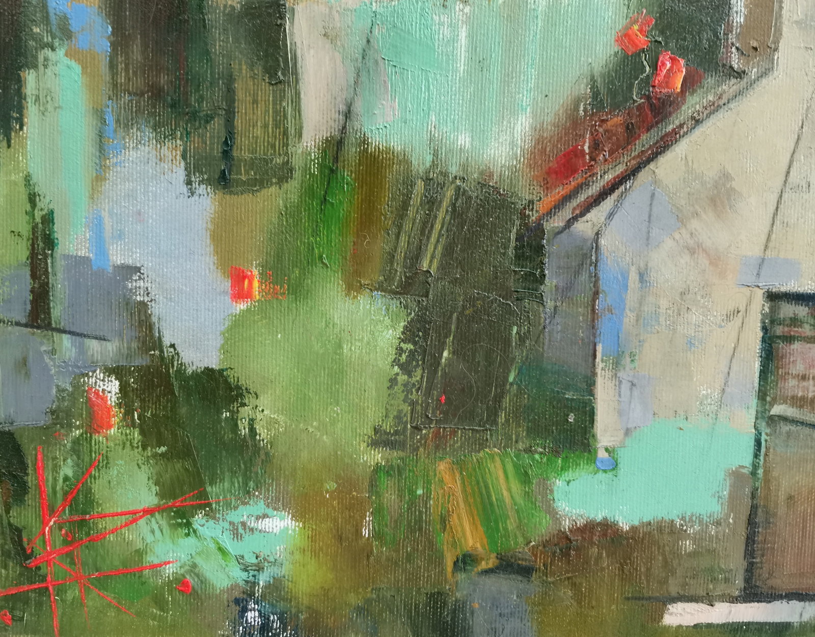 Abstract Oil painting Church Oksana Kyrylenko - 3