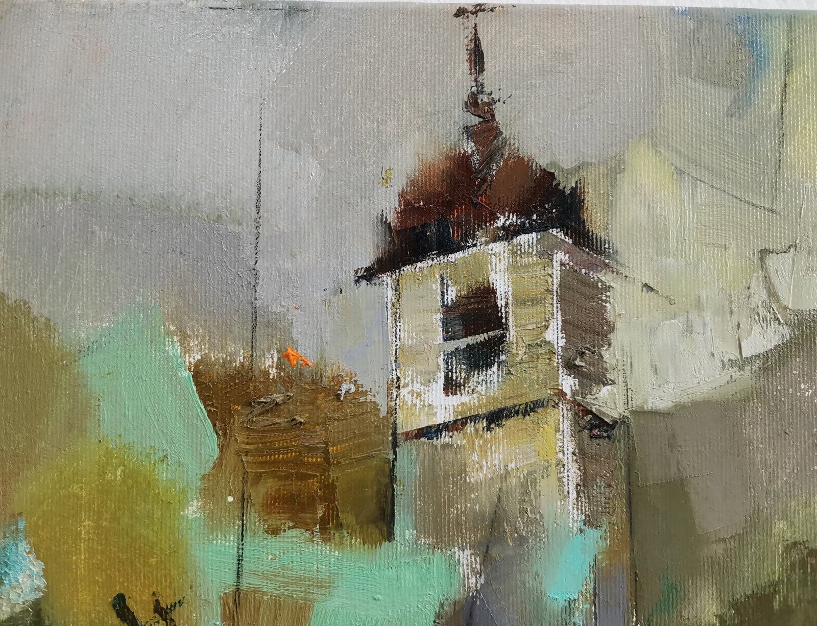 Abstract Oil painting Church Oksana Kyrylenko - 4