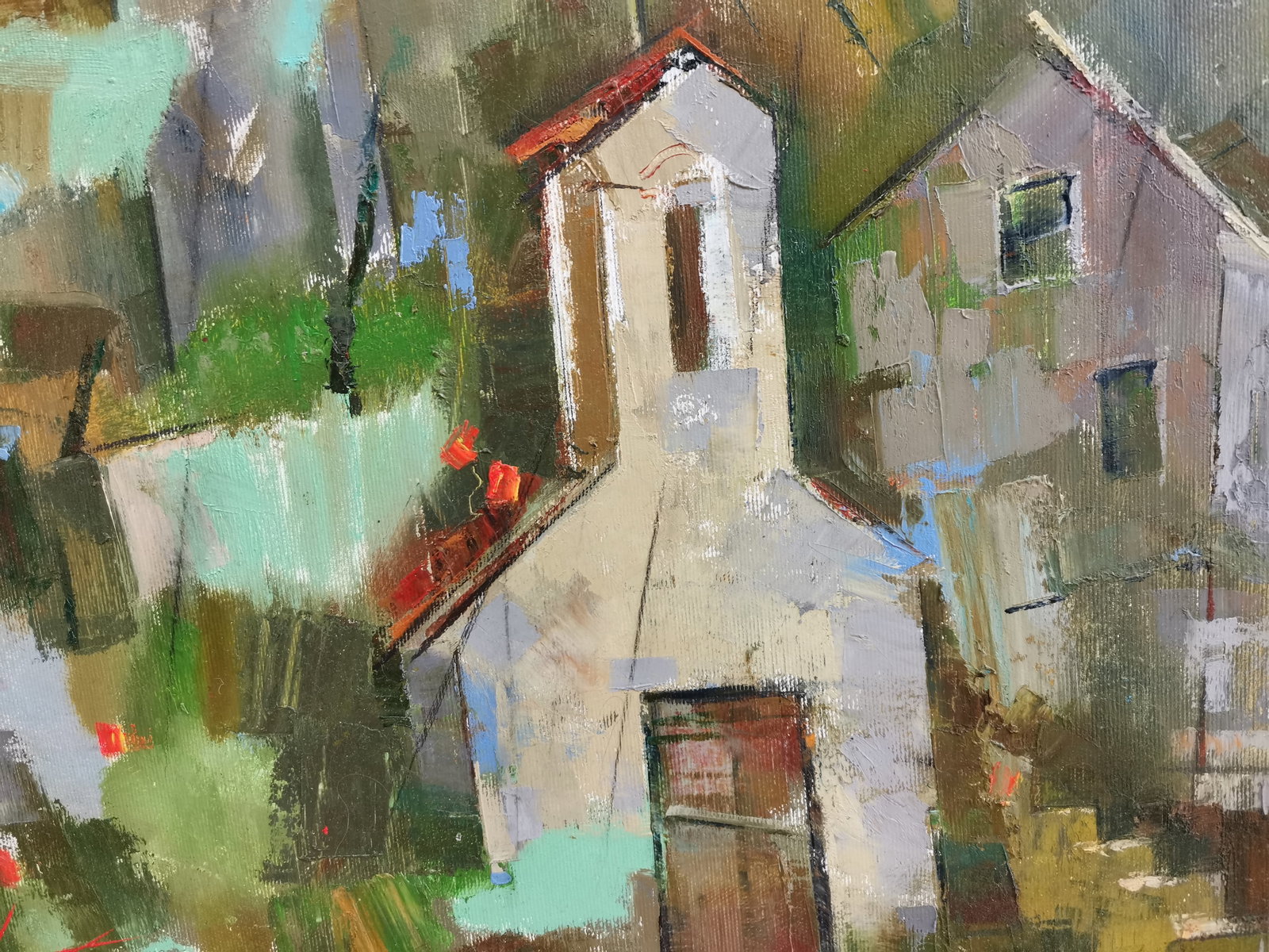 Abstract Oil painting Church Oksana Kyrylenko - 5