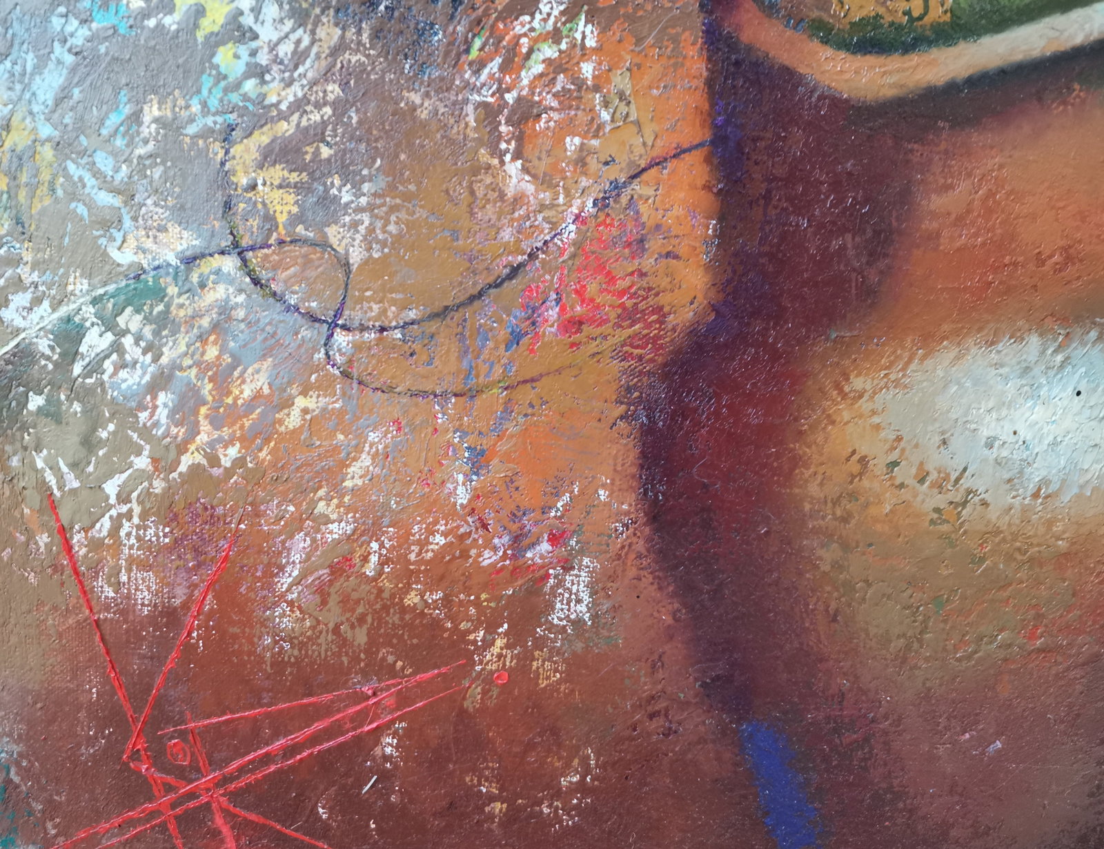 Abstract Oil painting Strawberries Oksana Kyrylenko - 3