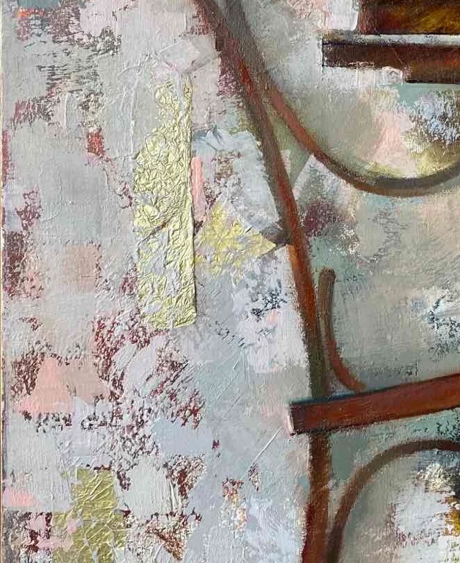 Abstract Oil painting Sacher cake Oksana Kyrylenko - 4