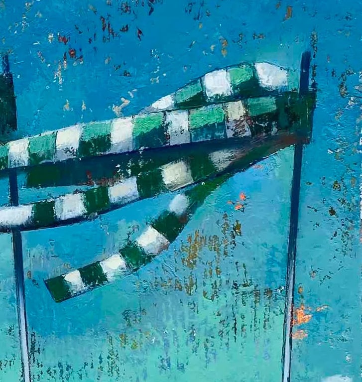 Abstract Oil painting Beach houses Oksana Kyrylenko - 5
