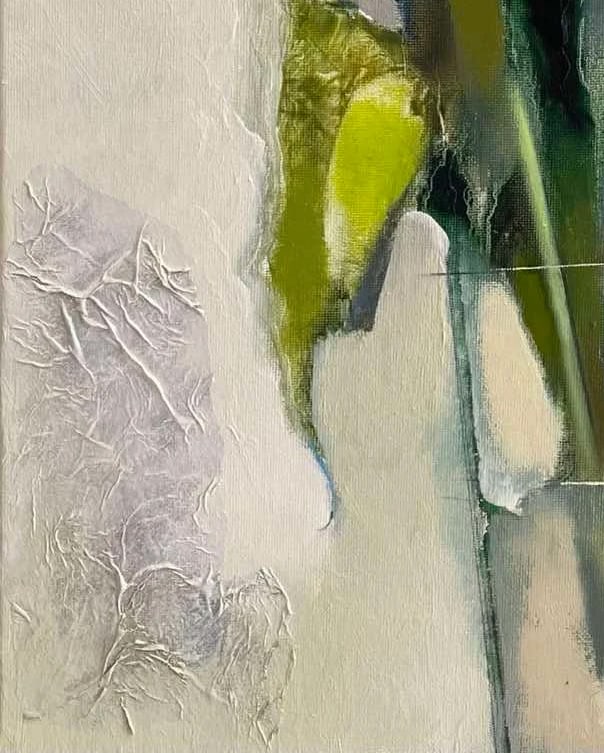 Abstract Oil painting Lemon tulips Oksana Kyrylenko - 6
