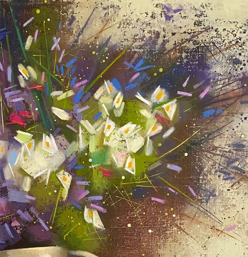 Abstract Oil painting Summer romance Oksana Kyrylenko - 3