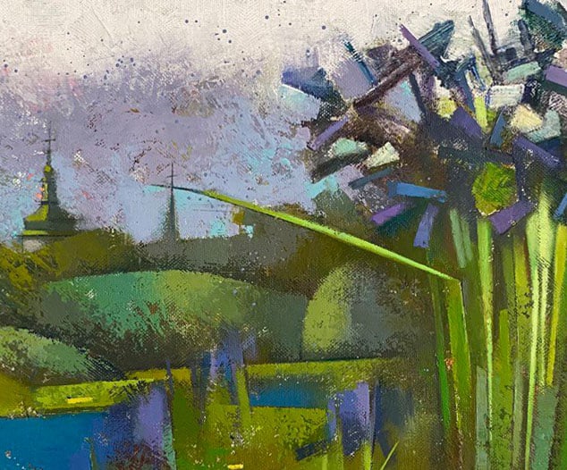 Abstract Oil painting Summer weekend Oksana Kyrylenko - 4