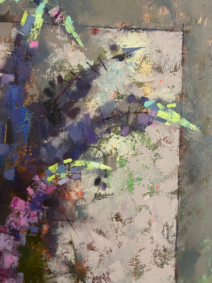 Abstract Oil painting Lupine time Oksana Kyrylenko - 10