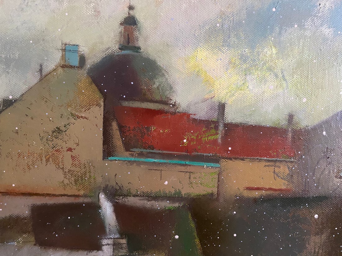 Abstract Oil painting In Belvedere Park Oksana Kyrylenko - 5