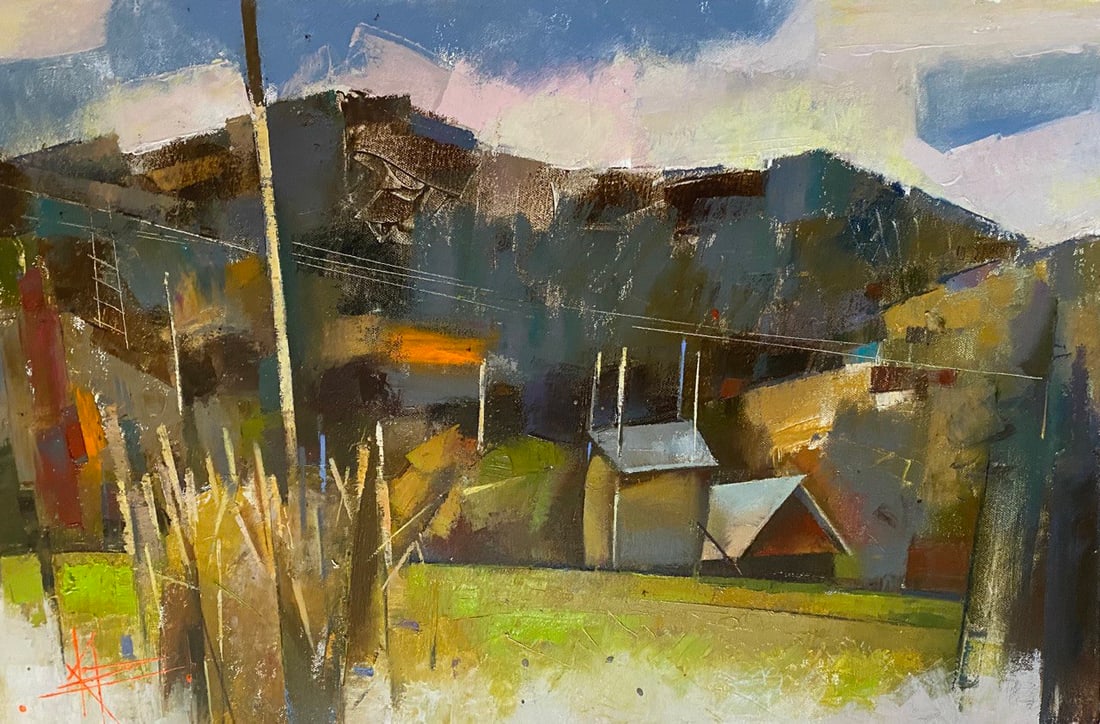 Abstract Oil painting The moment of autumn Oksana Kyrylenko - 2