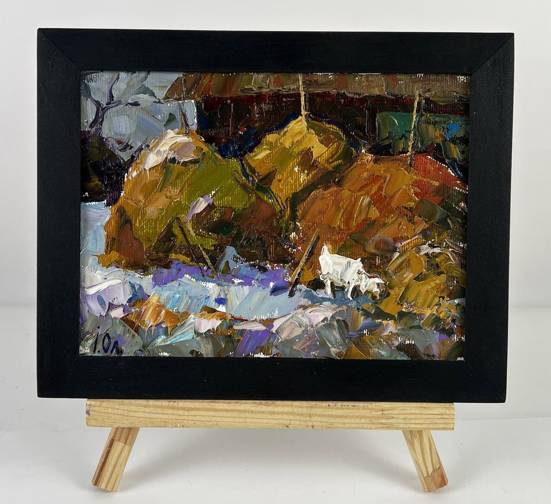 Oil painting It's getting dark in the village Oleksiy Ivanyuk: Title: Oil painting It's getting dark in the village Oleksiy Ivanyuk Description: NoAAA6651*** ABOUT THIS PAINTING **** TITLE: "It's getting dark in the village"* ARTISTS: Oleksiy Ivanyuk* SIZE: 15x20